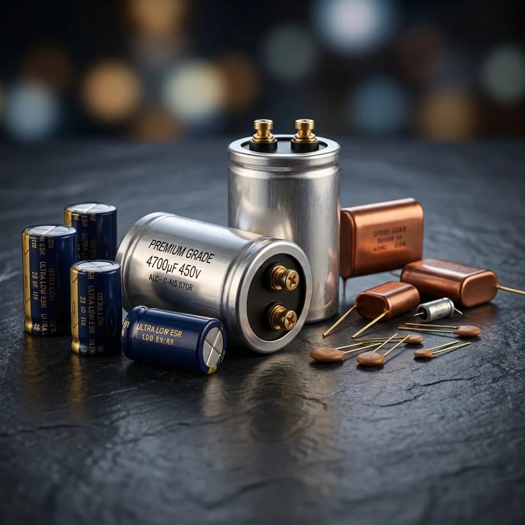 Premium quality capacitors - electrolytic, film, and ceramic